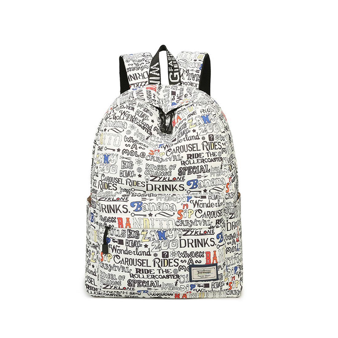 Joymoze Waterproof School Backpack for Girls Middle School Cute Bookbag Daypack for Women Word 843