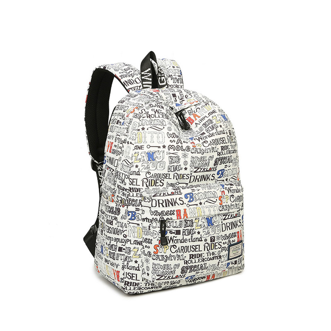 Joymoze Waterproof School Backpack for Girls Middle School Cute Bookbag Daypack for Women Word 843